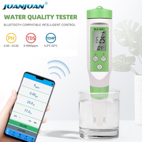 BLE-9901 3-i-1 pH, TDS, TEMP Bluetooth
