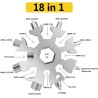 18 i 1 multiverktyg "snöflinga"