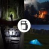 Mini LED-ficklampa 500 lumen – nyckelringslampa med magnet, karbinhake och USB-laddning