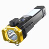 LED-ficklampa med nödhammare, bältesklippare och powerbank