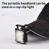 LED COB-kepslampa – Klippbar lampa för keps, pannband och hatt