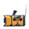Nødradio med lygte, powerbank, solcelle og håndsving