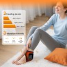Trådløs ankelmassager med varme og vibration.